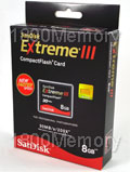 SanDisk 8GB Extreme III Compact Flash CF Card (200X) R2 SanDisk 8GB Extreme III Compact Flash CF Card (200X) R2