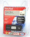 SanDisk 4GB Cruzer Micro USB Flash Drive SanDisk 4GB Cruzer Micro USB Flash Drive